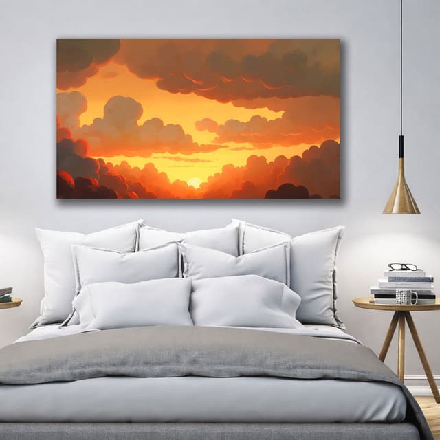 Luminous Dawn Framed Canvas Wall Art