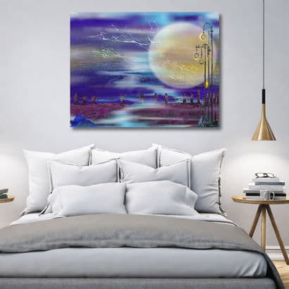 Mystical Morning Fog Forest - Canvas Art for Living Room