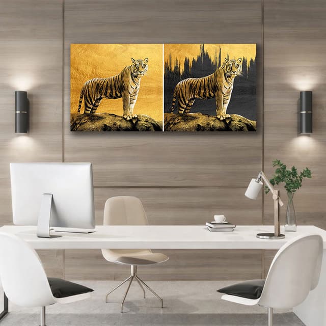 Abstract Wildlife Canvas Wall Art - Modern Decor