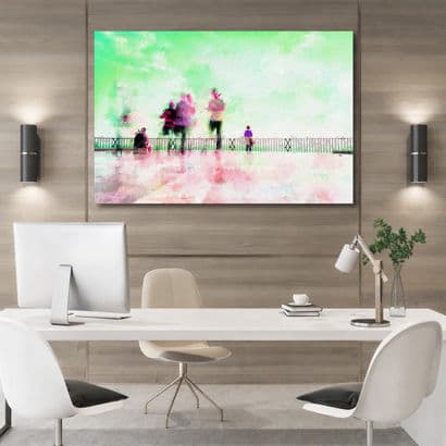 Deep Green Pine Forest Trail - Nature Canvas Art