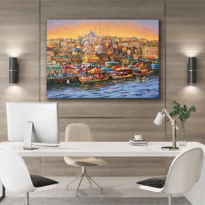 Golden Gate Sunset San Francisco City Canvas Art