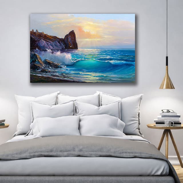 Sunset Horizon Framed Canvas Prints