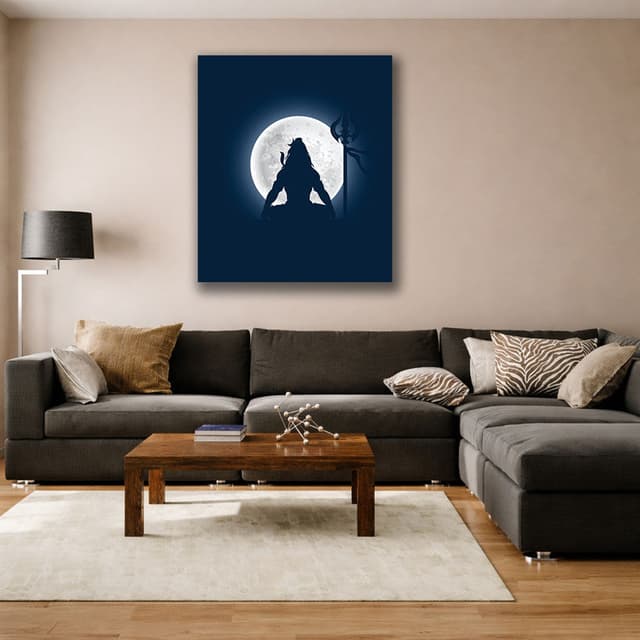 Traditional Shiva Painting Canvas