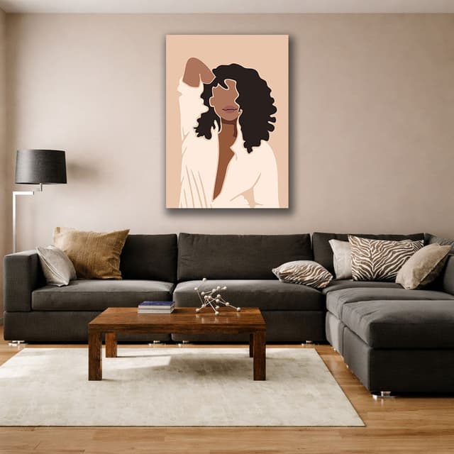 Framed Contemporary Diva Canvas Painting