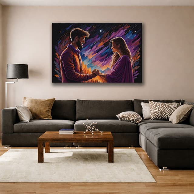 Abstract Skyline Silhouette Wall Art