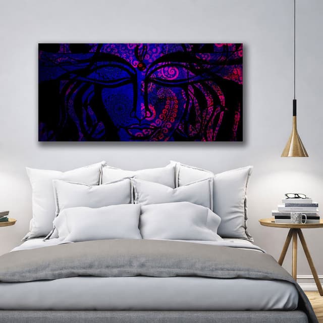 Serene God Canvas: Mahadev & Maa Parvati