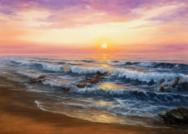 Sunrise Painting- Canvasgroove